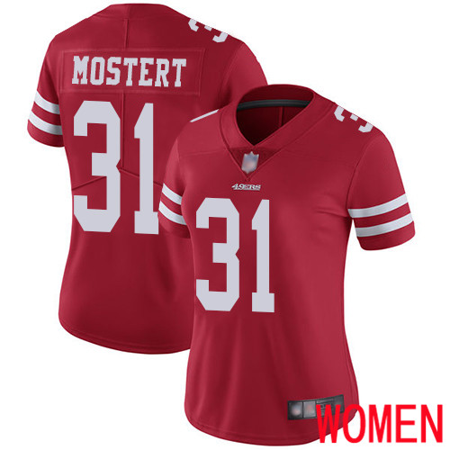 San Francisco 49ers Limited Red Women Raheem Mostert Home NFL Jersey 31 Vapor Untouchable